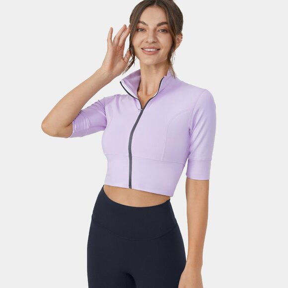 Halara cropped lavender golf sports top size small - Picture 3 of 3